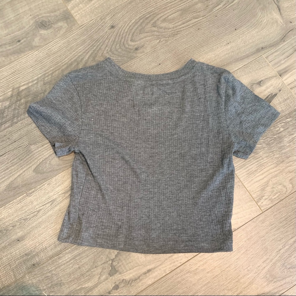 Cropped Ribbed T-Shirt - Picture 2 of 2